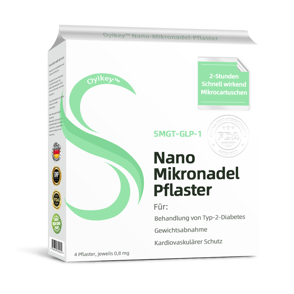 【Offiziell und authentisch】💉Oyikey™SMGT-GLP-1 Nano-Mikronadel-Pflaster(Schmerzfrei, lang anhaltend, gegen Diabetes, Fettleibigkeit und Herz-Kreislauf-Erkrankungen)