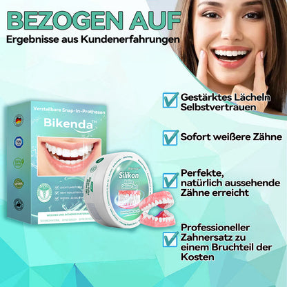 (🔥Sonderangebot - 70% Rabatt🔥) 👩‍⚕️𝐁𝐢𝐤𝐞𝐧𝐝𝐚™ Silikon Reparatur Zahnprothesen Set