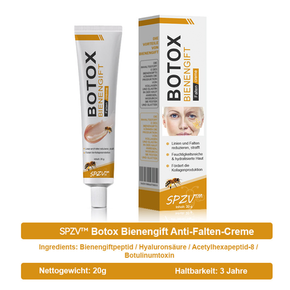 (✨ Hergestellt und versendet aus Deutschland ✅) 𝐒𝐩𝐳𝐯™ 𝐁𝐨𝐭𝐨𝐱 Bienengift Faltenentfernungscreme - Letzter Tag 70% Rabatt