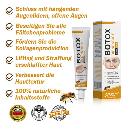 (✨ Hergestellt und versendet aus Deutschland ✅) 𝐒𝐩𝐳𝐯™ 𝐁𝐨𝐭𝐨𝐱 Bienengift Faltenentfernungscreme - Letzter Tag 70% Rabatt