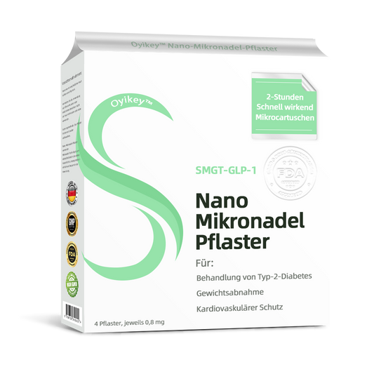 【Offiziell und authentisch】💉Oyikey™SMGT-GLP-1 Nano-Mikronadel-Pflaster（Schmerzfrei, lang anhaltend, gegen Diabetes, Fettleibigkeit und Herz-Kreislauf-Erkrankungen）